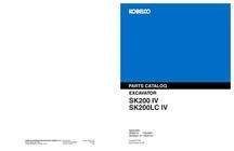 Parts Catalog for Kobelco Excavators model SK200