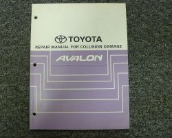 2010 Toyota Avalon Collision Repair Manual
