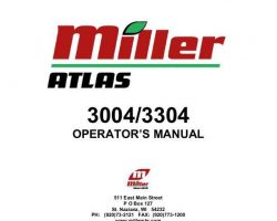 Operator's Manual for New Holland Sprayers model 3004