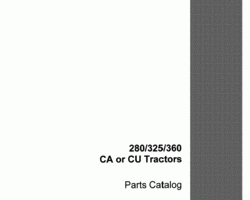 Parts Catalog for Case IH Tractors model 325