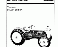 Service Manual for New Holland Tractors model 8N