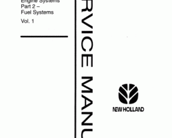 New Holland Tractors model 4630 Service Manual