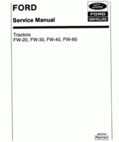 Service Manual for FORD Tractors model FW30
