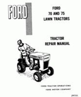 Service Manual for FORD Tractors model 75