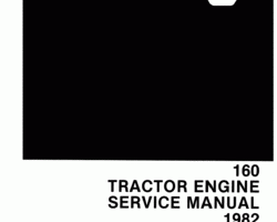 Service Manual for New Holland Engines model 160