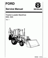 Service Manual for FORD Tractors model 555