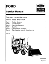 Service Manual for FORD Tractors model 555B