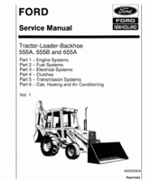 Service Manual for FORD Tractors model 655