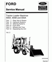 Service Manual for FORD Tractors model 555A