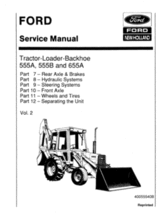 Service Manual for FORD Tractors model 555B