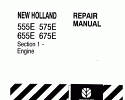 Service Manual for New Holland Tractors model 575E