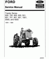 Service Manual for FORD Tractors model 900