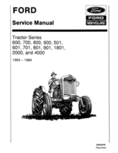 Service Manual for FORD Tractors model 901