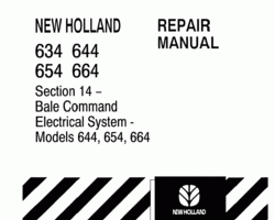 Electrical Wiring Diagram Manual for New Holland Balers 634 644 654 664