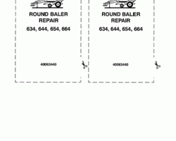 Service Manual for New Holland Balers 634 644 654 664