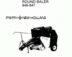 Service Manual for New Holland Balers 846 847