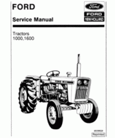 Service Manual for FORD Tractors model 1600