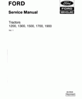 Service Manual for FORD Tractors model 1500