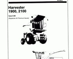 Service Manual for New Holland Harvesting equipment model 1900