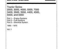 Service Manual for New Holland Tractors model 4400