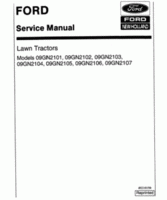 Service Manual for FORD Tractors model 09GN2102