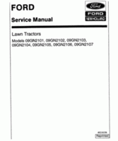 Service Manual for FORD Tractors model 09GN2105