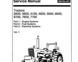 Service Manual for New Holland Tractors model 3600