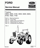 Service Manual for FORD Tractors model 4100