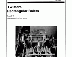 Service Manual for New Holland Balers model 425 Twisters