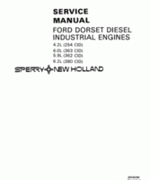 Service Manual for FORD Engines model 1400