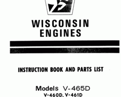 Operator's Manual for New Holland Engines model V461D