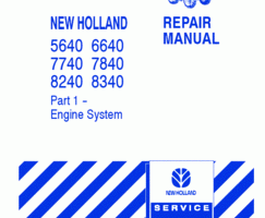 Service Manual for New Holland Tractors model 8340