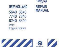 New Holland Tractors model 8240SLE Service Manual