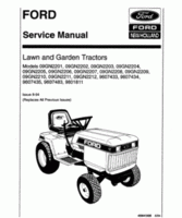 Service Manual for FORD Tractors model N/A