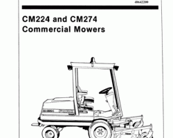 Operator's Manual for New Holland Tractors model CM274