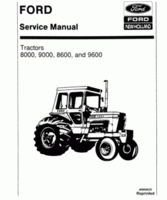 Service Manual for FORD Tractors model 9600