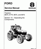 Service Manual for FORD Tractors model 8770