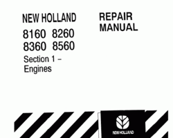 Service Manual for New Holland Tractors model 8260