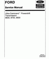 Service Manual for FORD Tractors model 8730