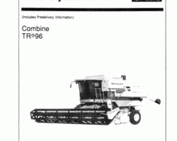 Operator's Manual for New Holland Combine model TR96