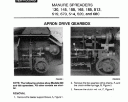 Service Manual for New Holland Spreaders model 513