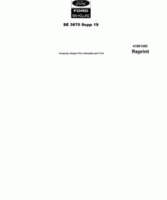 Service Manual for FORD Tractors model 3230