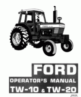 Operator's Manual for FORD Tractors model TW20
