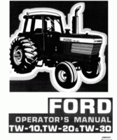 Operator's Manual for FORD Tractors model TW30