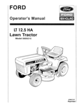 Operator's Manual for FORD Tractors model N/A