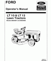 Operator's Manual for FORD Tractors model LT10