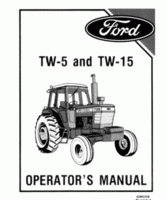 Operator's Manual for FORD Tractors model TW5