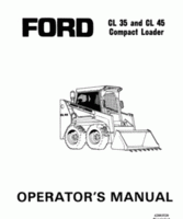 Operator's Manual for FORD Tractors model CL45