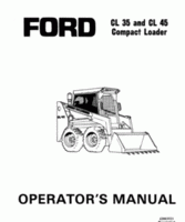 Operator's Manual for FORD Tractors model CL45
