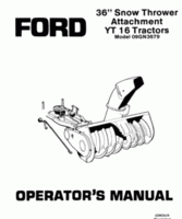 Operator's Manual for FORD Tractors model 36